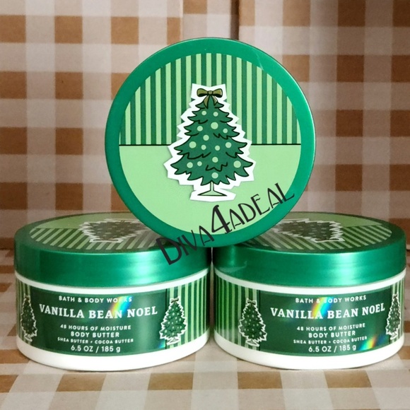 3X Bath & Body Works VANILLA BEAN NOEL 6.5 OZ Body Butters - Picture 1 of 2